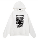 Logo Pattern Printed Hoodie