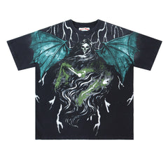 Dark Reaper Wings Pattern T-shirt #V2918