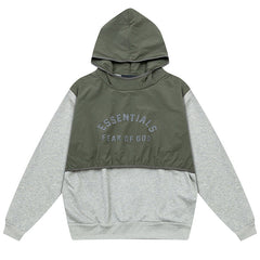 Letter Logo Splicing Hoodie