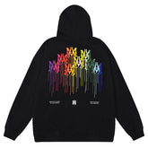 Rainbow Logo Print Hoodie