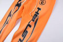 Fire Orange Closed Elastic Bottom Pants