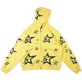Double Layer 5 Star Zip Hoodie