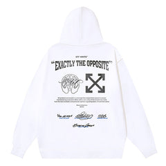Logo Embroidered Drawstring Hoodie
