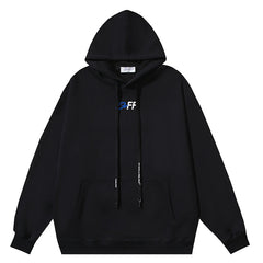 Logo Embroidered Drawstring Hoodie