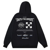 Logo Embroidered Drawstring Hoodie