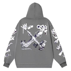 Hoodie With Scan Arr Over Print