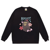 Head Cherry Blossom Cartoon Sweatshirt