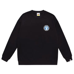 Letter Print Crew Neck Sweatshirt