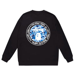 Letter Print Crew Neck Sweatshirt