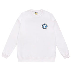 Letter Print Crew Neck Sweatshirt