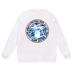 Letter Print Crew Neck Sweatshirt
