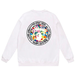 Letter Print Crew Neck Sweatshirt