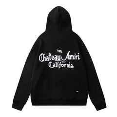 Letter Print Hoodie #7216