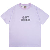. Art Deco Glittered Logo-Print Cotton-Jersey T-Shirt