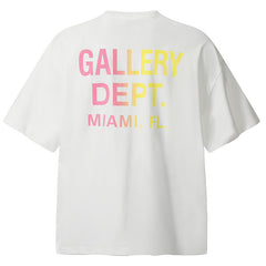 . Paint-Splattered Logo-Print Cotton-Jersey T-Shirt