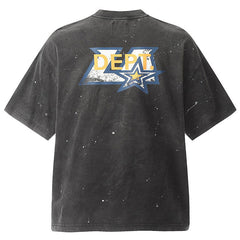 . Letter logo washed hand drawn T-Shirts