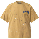 . Letter logo washed hand drawn T-Shirts