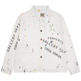 . EP Paint-Splattered Logo-Print Cotton-Ripstop Jacket