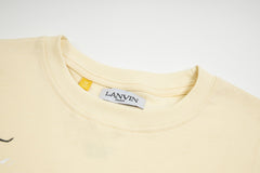 Hand drawn doodle splash ink letters TEE