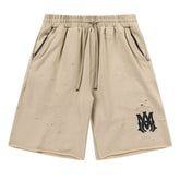 logo-embellished cotton track Shorts