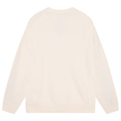 Cotton V-Neck Bones Cardigan