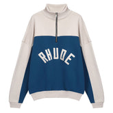 Contrast Varsity Cotton Sweatshirt