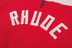 Contrast Varsity Cotton Sweatshirt