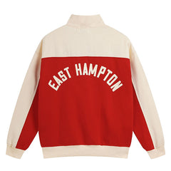 Contrast Varsity cotton sweatshirt