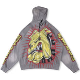 Bull Dog Zip Up Hoodie