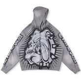 Bulldog Air Brush Zip Up Hoodie