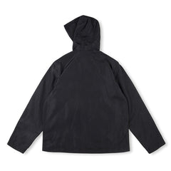 Nylon Hooded Track Jacket “Black”