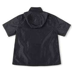 Embroidered Sporty Zipper Short-sleeved Jacket