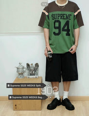 Split S/S Football Top