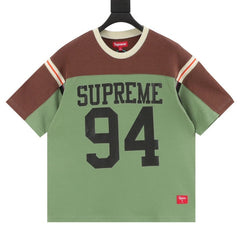 Split S/S Football Top