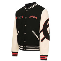Mankind Vs Ai Varsity Jacket Black/red