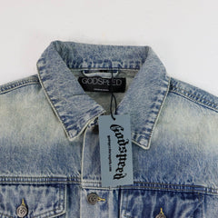 Embroidered Letter Denim Jacket