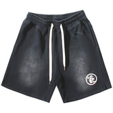 Washed and distressed casual Shorts