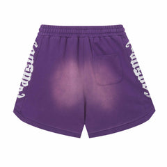 Embroidered Washed Distressed Short #G6689-4