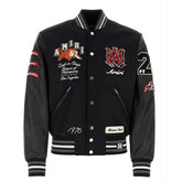 Varsity Vintage Patch Bomber Jacket