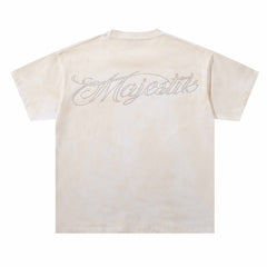 Racing Car Pattern Rhinestone Tee