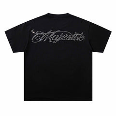 Washed Distressed Rhinestone Tee