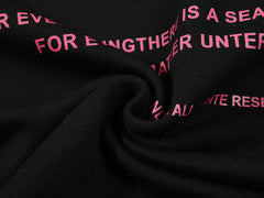 Logo Pattern Printed Hoodie