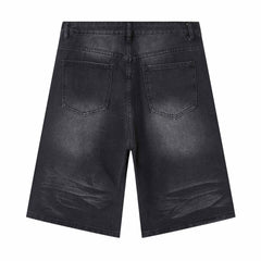 Rhinestone Pattern Denim Shorts #V808