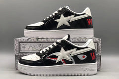 A Bathing Ape Sta Low Color Block Shark Black