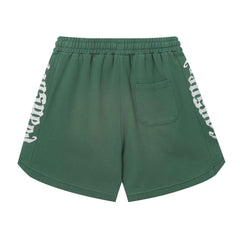 Embroidered Washed Distressed Short #G6689-1