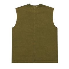 Letter Print Sleeveless T-Shirt Vest #V1303