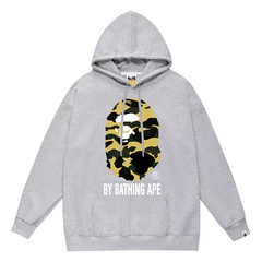 Head Letter Pattern Print Hoodie