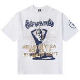 print casual T-Shirt White