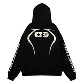 Sports Jet Black / Red Hoodie