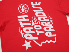 Studios Jesus Emblem T-Shirt Red